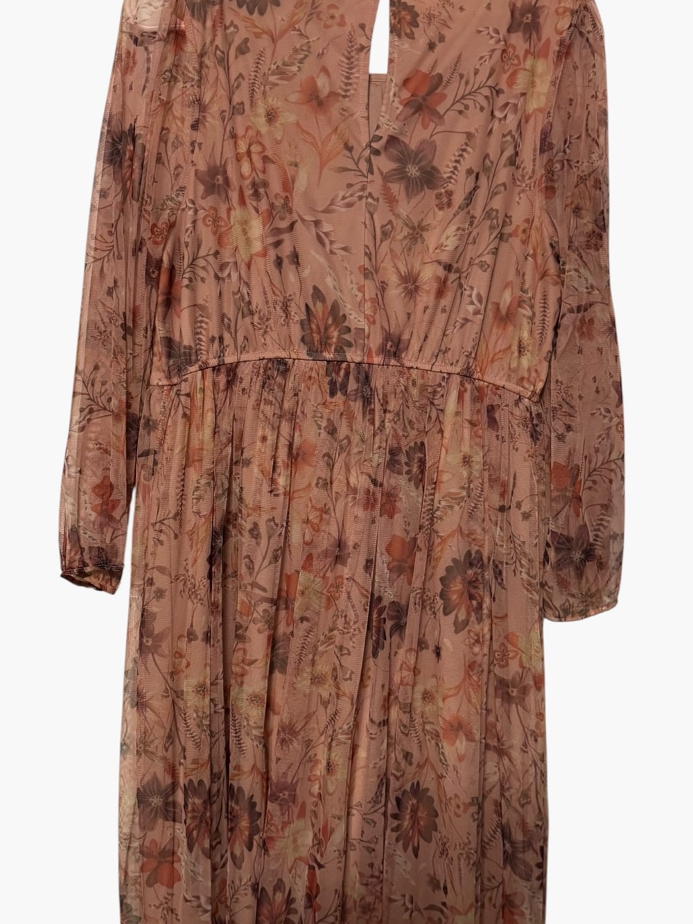 Candie's Dusty Rose Floral Midi Dress